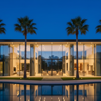 Modern Glass Villa